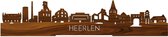 Standing Skyline Heerlen Palissander hout - 40 cm - Woon decoratie om neer te zetten en om op te hangen - Meer steden beschikbaar - Cadeau voor hem - Cadeau voor haar - Jubileum - Verjaardag - Housewarming - Aandenken aan stad - WoodWideCities