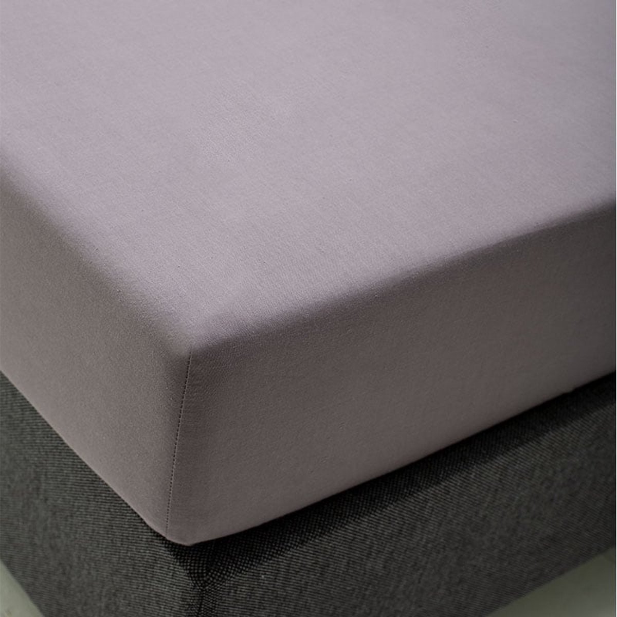 Standaard hoeslaken - Maat: 80 x 200 cm - Katoen - Antraciet - Fresh & Co