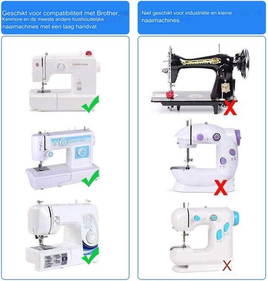 Naaimachine voetjes universeel - Naaivoeten RVS - 6 Stuks | bol