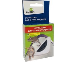 Luxan Ultrasone Muizen en Ratten Verjager 90m² - werkt tegen muizen en ratten - muizen verjagen - ratten verjagen - ultrasone ongedierteverjager