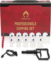 Hoge Kwaliteit Cupping Set - Duurzaam - Professionele Opbergkoffer - acupressuur pinnen - Cupping Set Massage - Cellulite Cups - 24CM x 34CM x 8,5CM