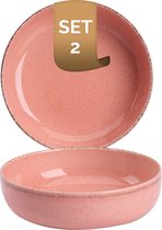 Palmer Schaal Antigo 15 cm 47 cl Roze Porselein 2 stuk(s)