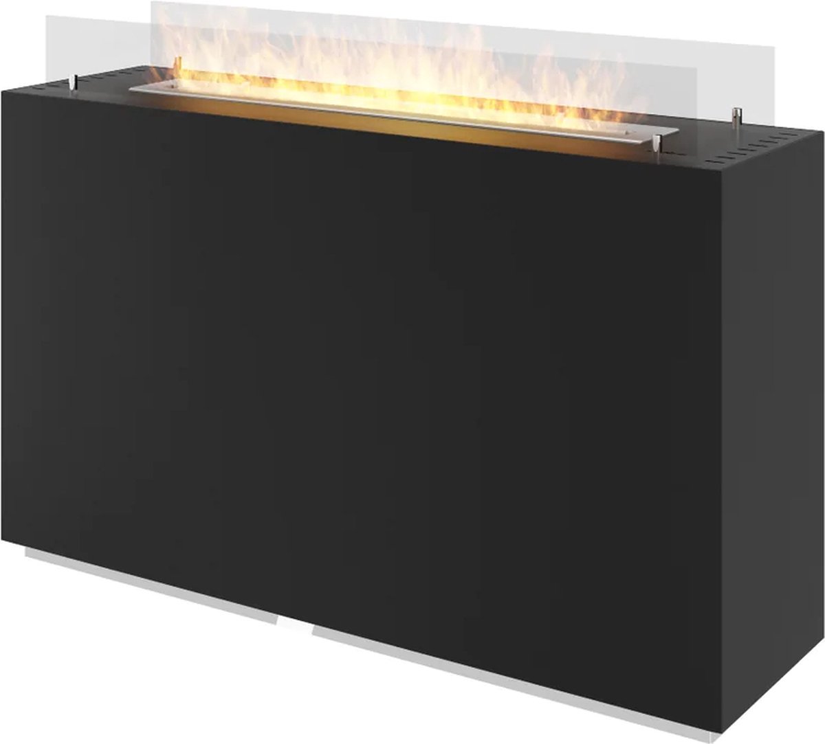 YRHome Bio-ethanol Haard – Vrijstaand, 80 Cm Breed, Met Gehard Glas, Verstelbare Vlam, Voor Binnen En Buiten