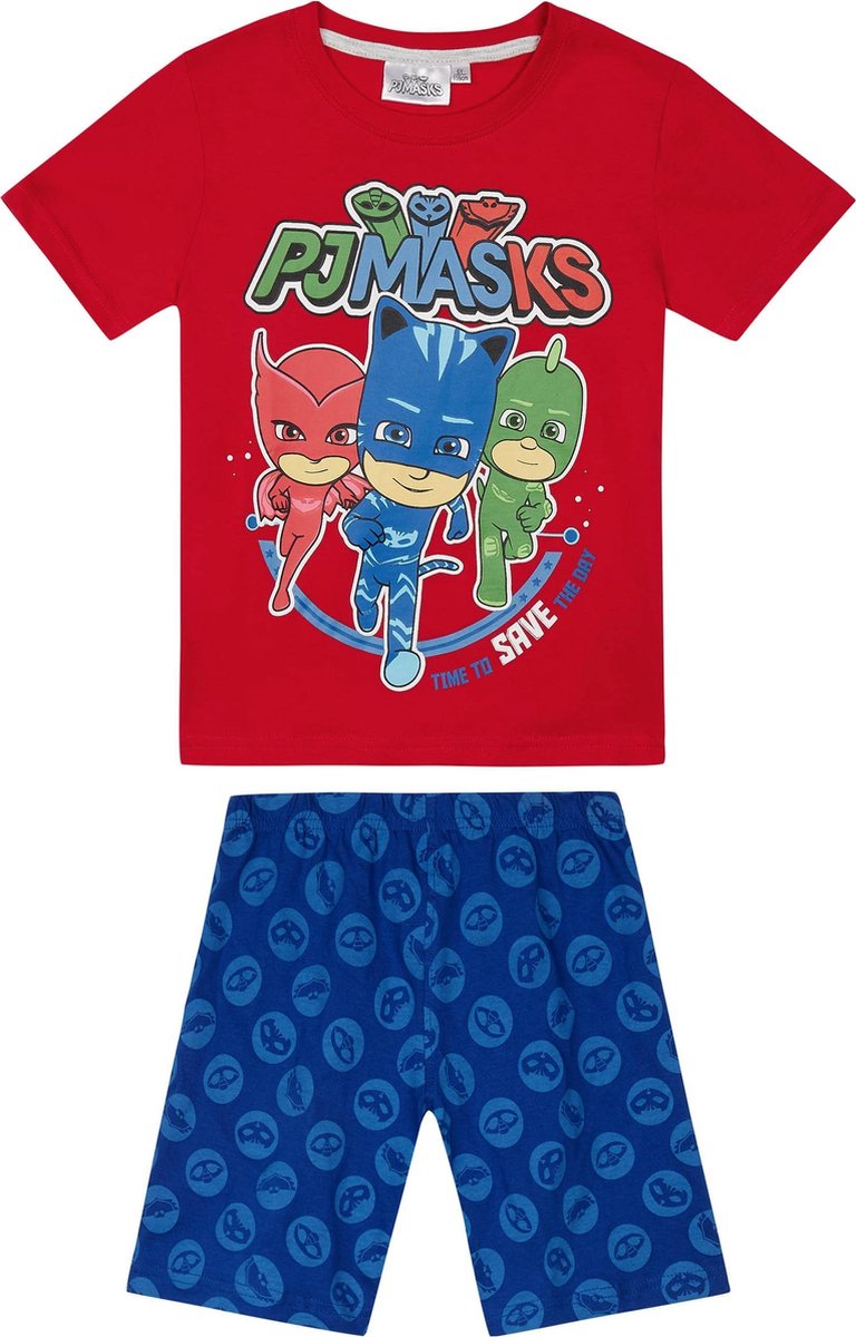 PJ-Masks Pyjama met korte mouw - rood - Maat 128