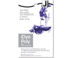 Jacquard textielverf iDye Poly 14 gr lila voor synthetische stoffen.