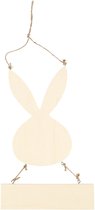 Lapin Créotime En Bois Avec Planche 19 X 30 Cm Blanc Chacun