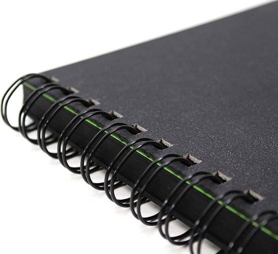 Artgecko Shady Spiral Sketchbook A3 Portrait 200gr 40 feuilles Zwart