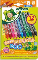 Jolly Superstar Duo Markers 12 kleuren