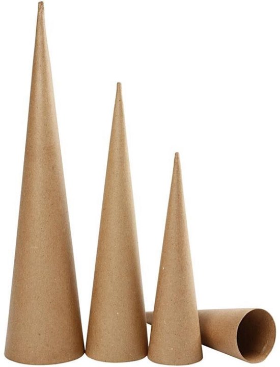 Cônes hauts, h: 30-40-50 cm, 3 assortis