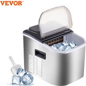 Vevor - Ijsmaker - Elektrische ijsmaker - 18KG Per 24H - Automatische Watervulling - Thuis - Bar - Restaurant