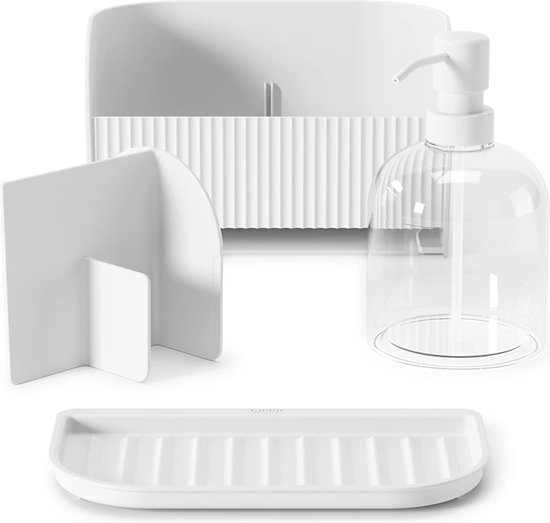 Umbra Organisateur d'évier avec flacon pompe à savon - 1019722-660 - Compartiments de tri