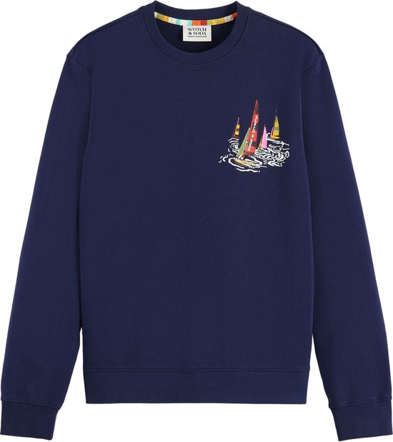 Scotch & Soda Front Back Boating Artwork Trui Mannen - Maat S