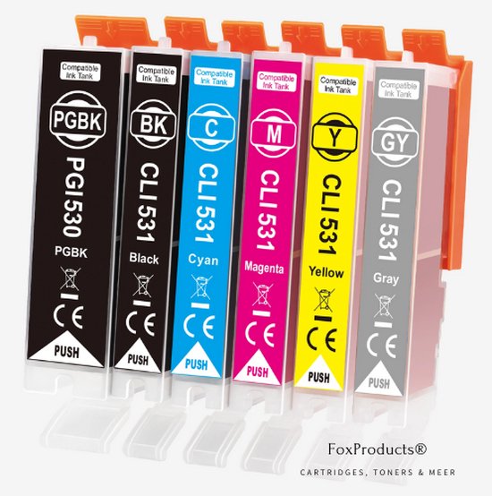 PGI530 CLI531 PGI-530 CLI-531 530 531 Compatible Color Ink