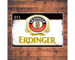 Wandbordje Erdinger bier logo