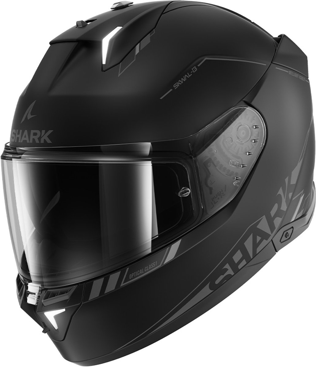 Shark Skwal i3 Blank Sp Mat Black Anthracite Black KAK XS - Maat XS - Helm