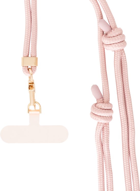 Valenta Nylon Lanyard Universeel Telefoonkoord - Metallic Rose 7-587143
