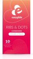 EasyGlide - Ribs and Dots Condooms - 10 stuks