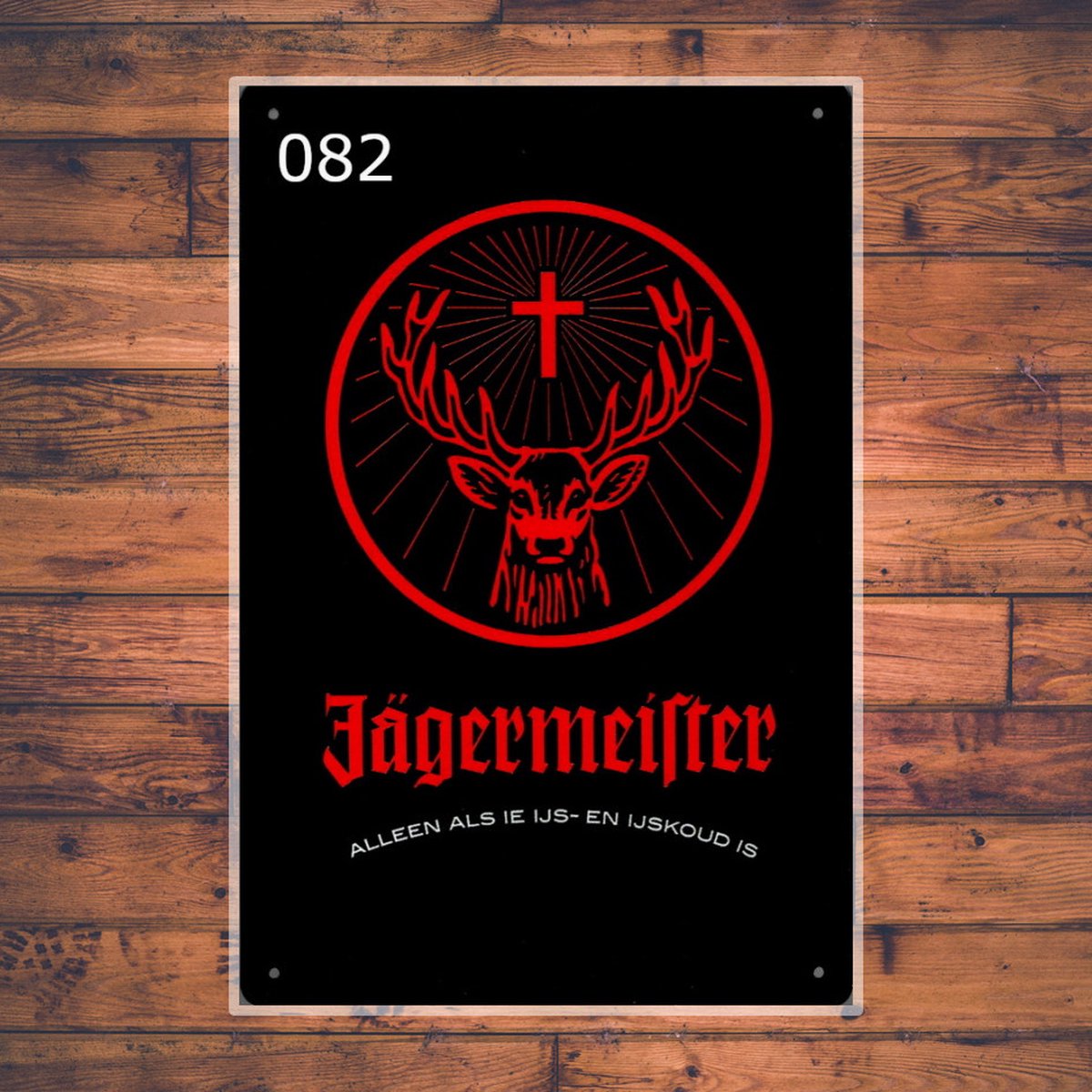 Wandbordje Jagermeister Logo