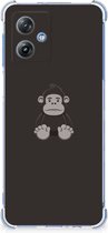 Smartphone hoesje Geschikt voor Motorola Moto G54 Hoesje Bumper met transparante rand Gorilla