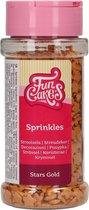 FunCakes Sprinkles Taartdecoratie - Sterren - Goud - 60g