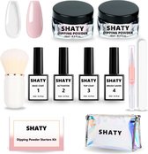 SHATY® Dipping Powder Starters Kit – Complete Set – Clear & Light Pink – Acryl Nagels Starterpakket - Handleiding (NL)