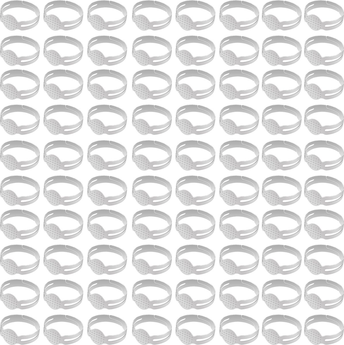 Kurtzy 80 Stuks Verstelbare Blanco Metalen Ringbases – Ringbasis voor het Zelf Maken van Sieraden - Verzilverde Ringen - Ringblanks met Plakstrip voor Juwelen/edelstenen of Sierstenen (Cabochons)