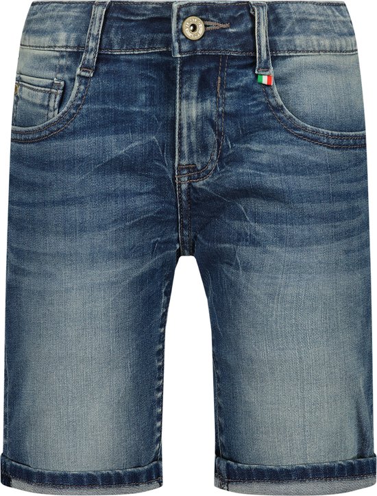 Vingino Short Charlie Jongens Jeans - Mid Blue Wash - Maat 116