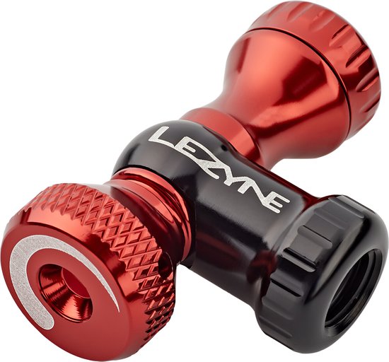 Lezyne Control Drive Co2-pomp 25g, rood/zwart — afbeelding 4