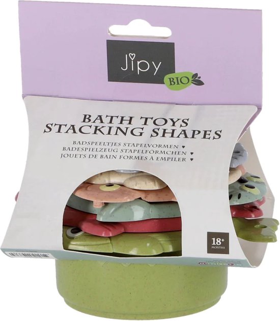 Jipy - Badspeeltjes - Bioplastic Stapel Vormen van Jipy — afbeelding 3