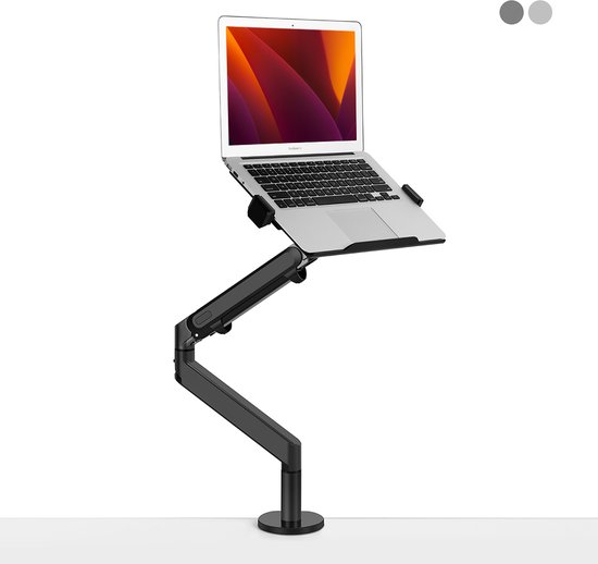 Alberenz® Laptoparm gasveer zwart - Monitorbeugel -Laptop Standaard - Verstelbaar - Monitorstandaard Gasveer