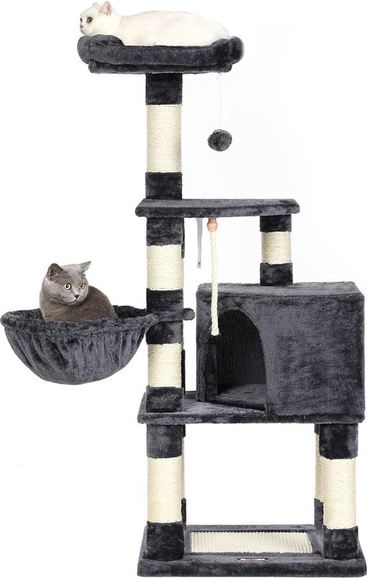 Beeztees Krabpaal Figo, Extra Large, 40 x 40 x 90 cm, Grijs