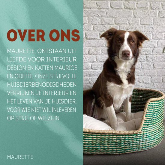 Maurette | Panier Chiens et chat | Jonc de mer tressé | Valence | Grand