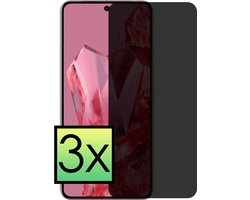 Screenprotector - 3 Stuks - Geschikt voor Google Pixel 8 Pro - Privacy Filter - Beschermglas - Gehard Glas - Tempered Glass - Screen Protector - Anti Spy - Full Display Cover