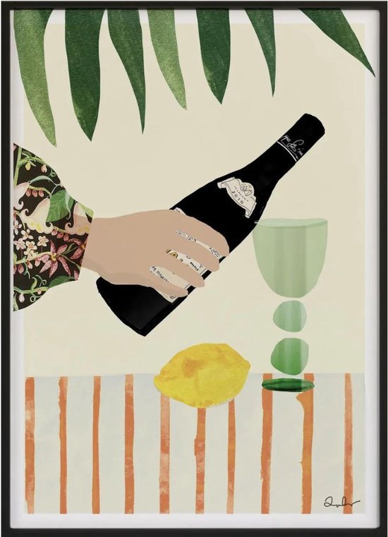 Poster - SERVED - wijnliefhebber - wijn - art
