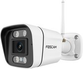 Foscam V5P Beveiligingscamera - 3K/5MP dual-band WiFi camera met geluid- en lichtalarm - Wit