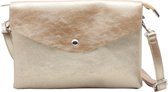 Flora & Co - trendy clutch - crossbody handtas - goud