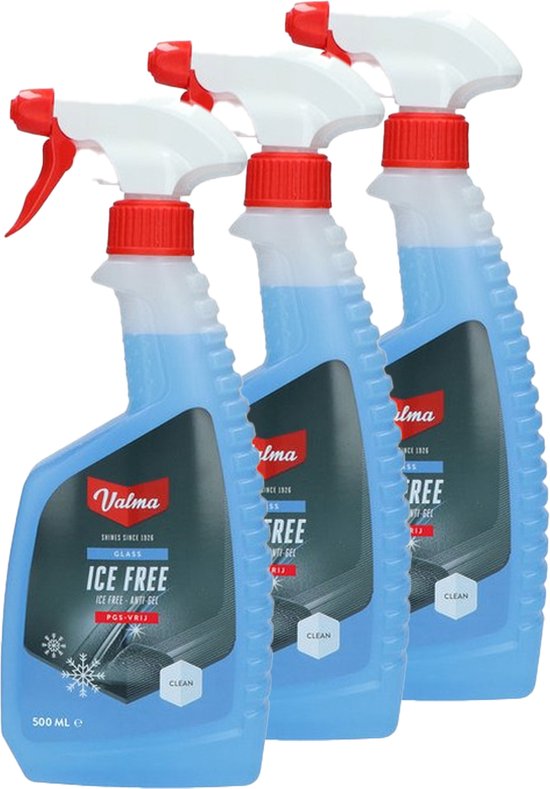 Foto: Valma ruitenontdooier spray 3x voor auto 500 ml antivries sprays winter vorst