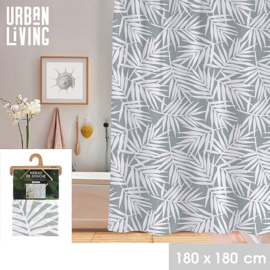 Spirella Cortina de baño Peva Bio (180 x 200 cm, Gris