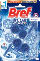 Bref Power Blue Active Toiletblok - Chlorine- WC Blokjes Voordeelverpakking - 10 x 2 Stuks