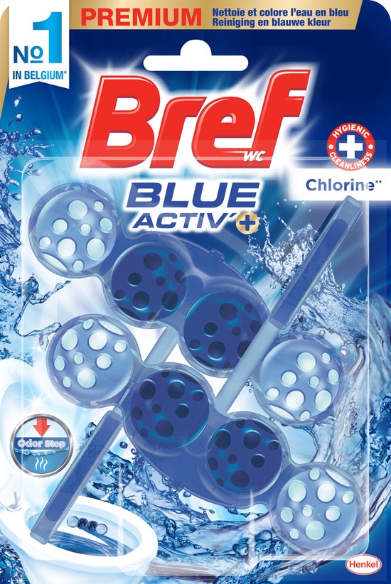 Bref - Blue Activ - Chlorine - Toiletblok - Langdurige Frisheid ...