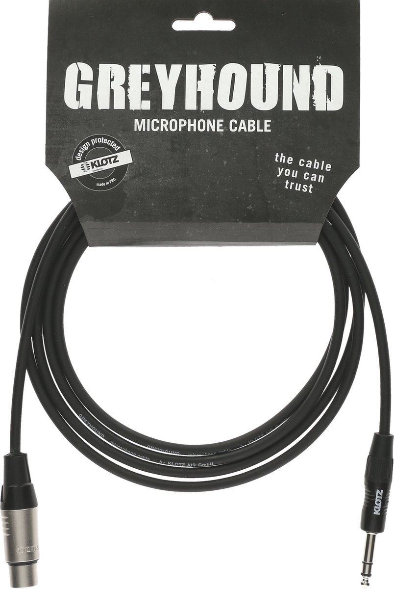 Klotz GRG1FP00.6 Gebalanceerde XLR naar jack-kabel 0.6 meter