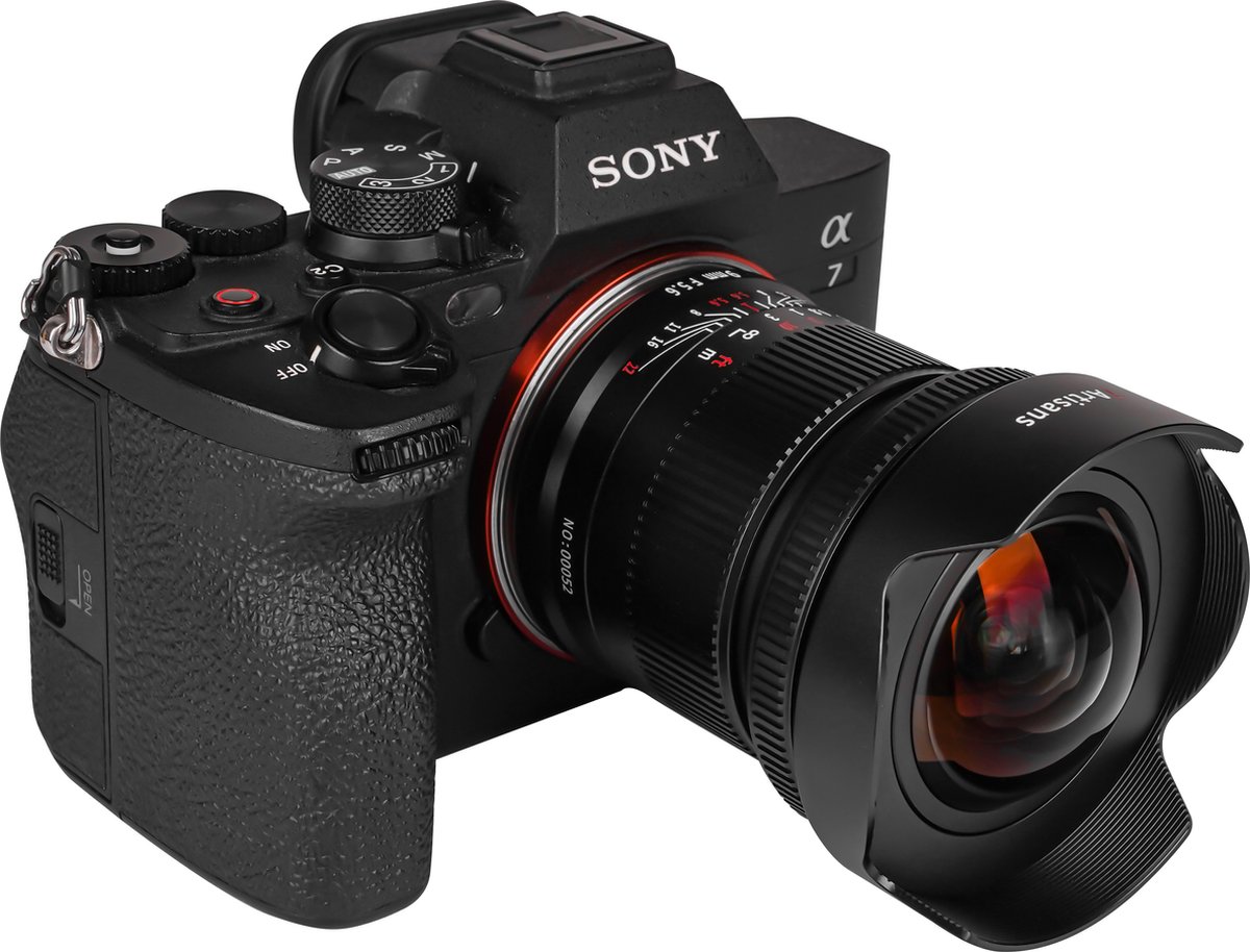 7artisans - Cameralens - 9mm F5.6 Sony (E-vatting) Full Frame, zwart