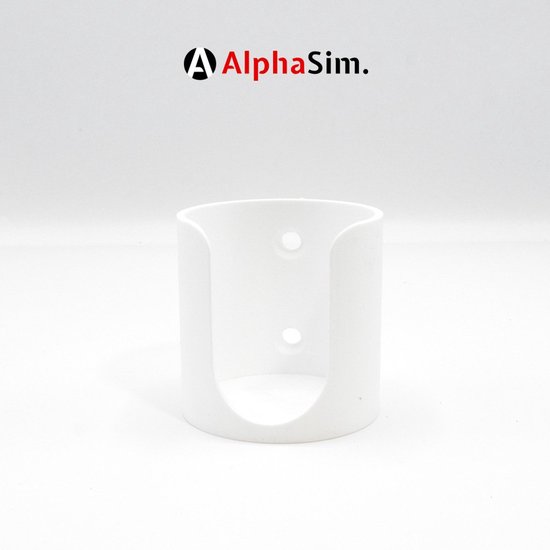 Bekerhouder voor Sim Rig met Extrusieprofiel Mount - Sim Racing Accessoire - Kleur Wit van Merkloos — afbeelding 4