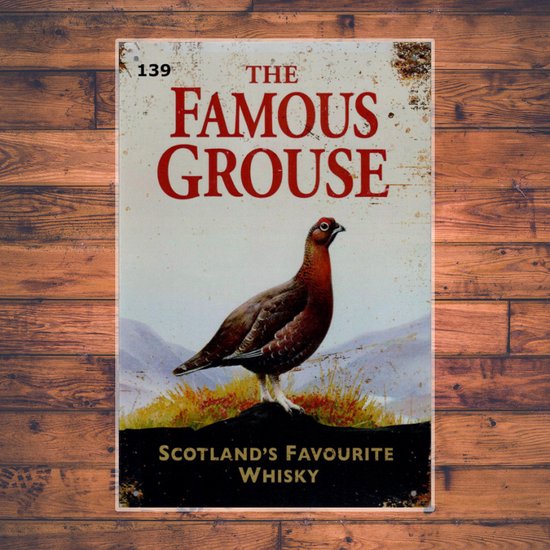Wandbordje The Famous Grouse Whiskey