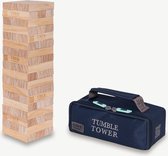 Stapeltoren spel - Tactisch spel - Tafel - 1 kg tot 55+ cm hoog - ECO hout Topkwaliteit - Designed in England - In Stevige Draagtas Top Kwaliteit Klasse en Geweldig