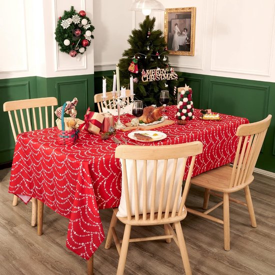 Bestek, Tafelkleden En Servetten Voor Het Vieren Van Kerstmis Vrije Ruimte Tekst Image134416214