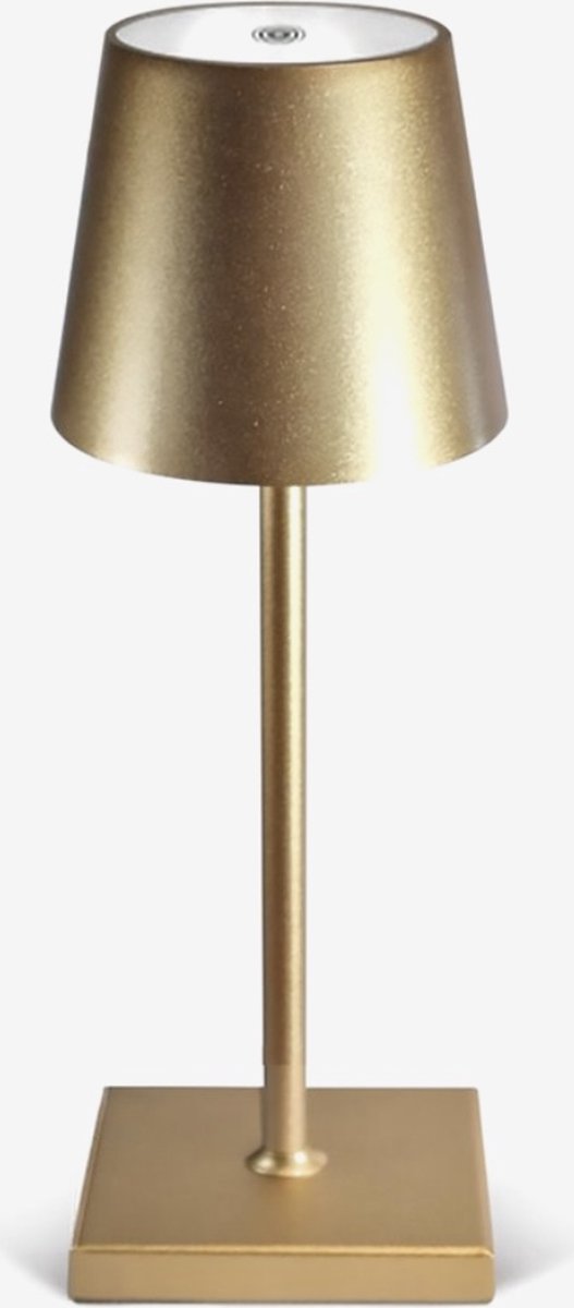 Simply Tafellamp Oplaadbaar Dimbaar Goud geschikt voor buiten warmwit licht