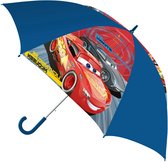 Disney Cars Transparante Kinderparaplu - 40cm - Veilig en Eenvoudig te Hanteren - Ideaal voor Jonge Fans - Duurzaam en Weerbestendig