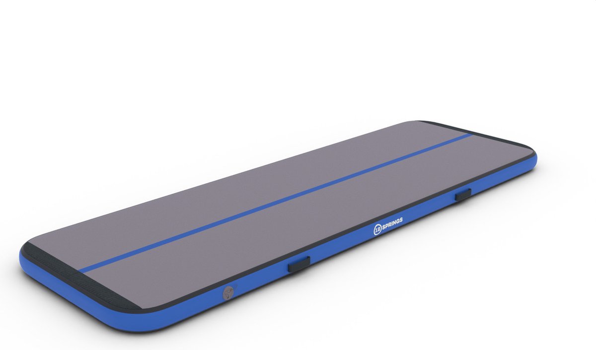 12SPRINGS Airtrack 300 - W100 Standaard - 300 x 100 cm - Blauw