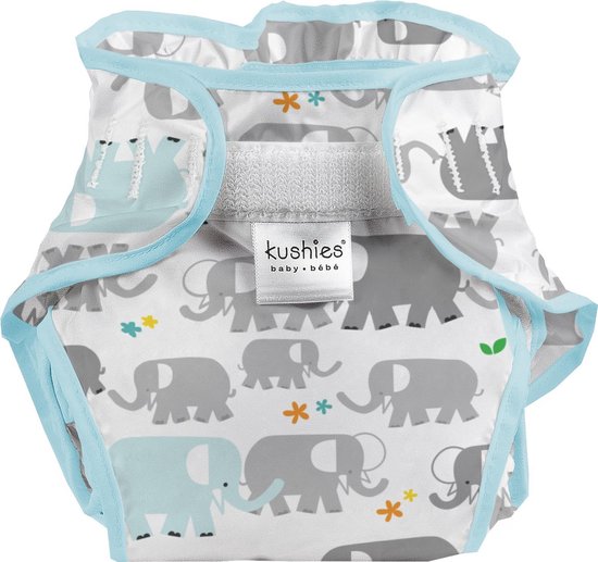 Kushies - Luier - Wasbaar Overbroekje - Jongens & Meisjes - Olifant - Maat 4 (10-20 kg)